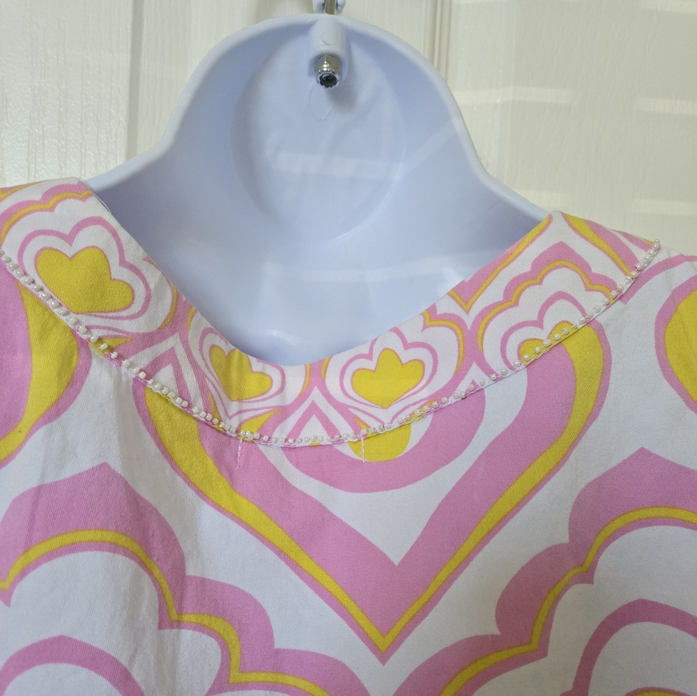 Joyous & Free Mod 60s Inspired retro beaded neck mini dress - Picture 7 of 12
